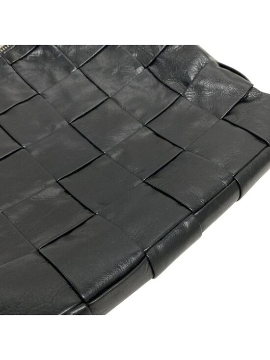 Bottega Veneta Clutch Maxi Intrecciato Black Leather - Picture 11 of 13